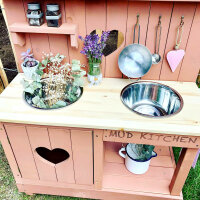 Muddy Buddy Mud Kitchen Adventurer Heart Blushpink