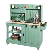 Muddy Buddy Mud Kitchen Explorer in Salvia Green