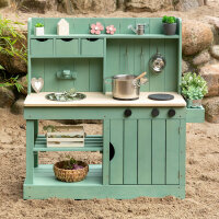 Muddy Buddy Mud Kitchen Explorer in Salvia Green