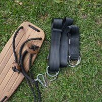 Lillagunga Attachment Set for Outdoor Classic Swing Walnut Tree and Beam Kit