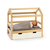 Musterkind Doll House Bed Viola Natural White