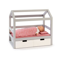 Musterkind Doll House Bed Viola Grey White