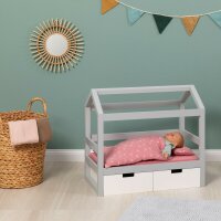 Musterkind Doll House Bed Viola Grey White