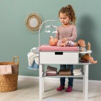 Musterkind Doll Changing Table Viola in Grey White