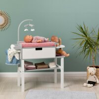 Musterkind Doll Changing Table Viola in Grey White