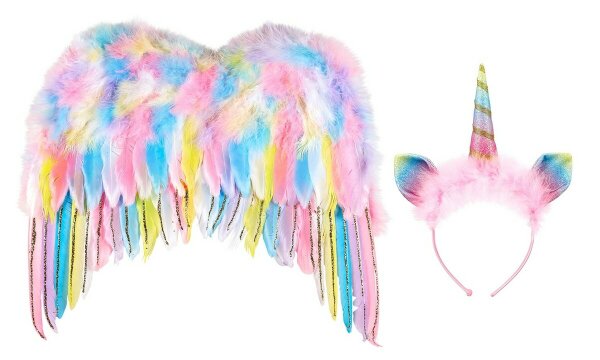 Souza for Kids Kinderverkleidung Einhorn Set mit Flügeln und Haarreifen