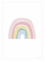 Little Dutch Wendeposter Regenbogen / ABC in Rosa