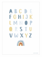 Double-Sided Poster Rainbow/ ABC Blue