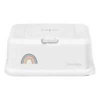 Funkybox Wet Wipe Dispenser White with Magic Rainbow