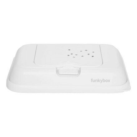 Funkybox Wet Wipe Dispenser To Go White with Tiny Stars