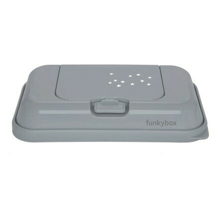 Funkybox Wet Wipe Dispenser To Go Clay Grey with little Stars