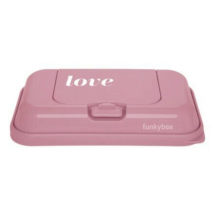 Funkybox Wet Wipe Dispenser To Go Vintage Pink with Love