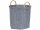 Dimensional Round Basket with Handles in Dark Grey Medium