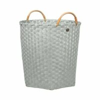 Dimensional Round Basket with Handles in Eucalyptus Medium