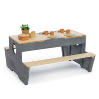 Muddy Buddy Play and Picnic Table Creator Natural / Grey